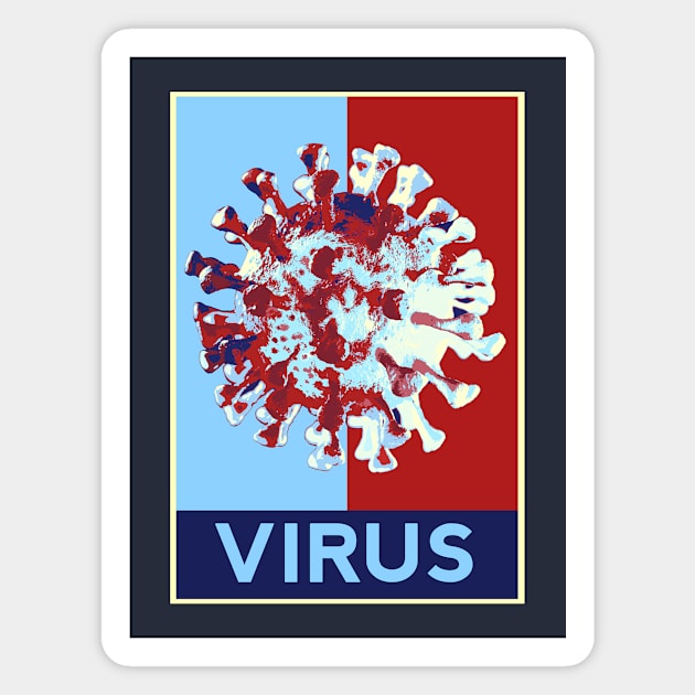 Virus Pop Art Design Magnet by raiseastorm